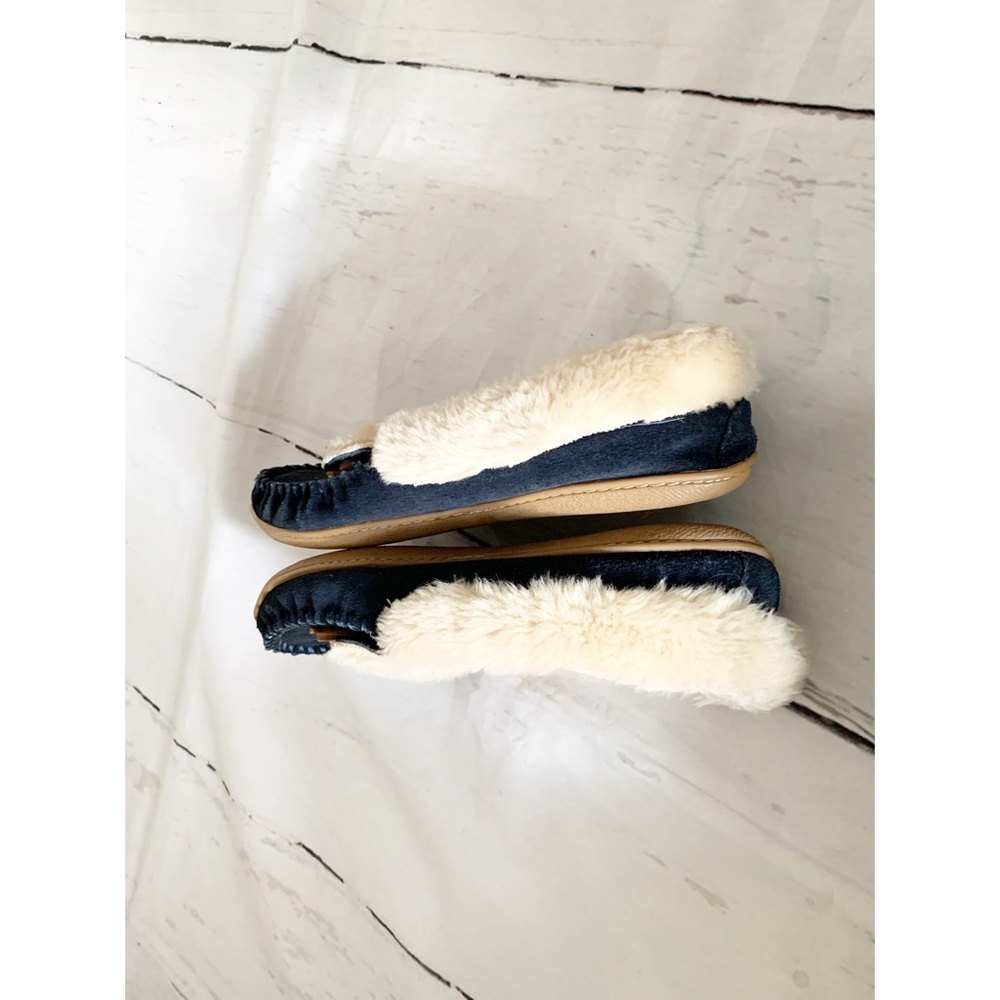 Minnetonka Blue Slippers Shoes Size 9 - Picture 7 of 12
